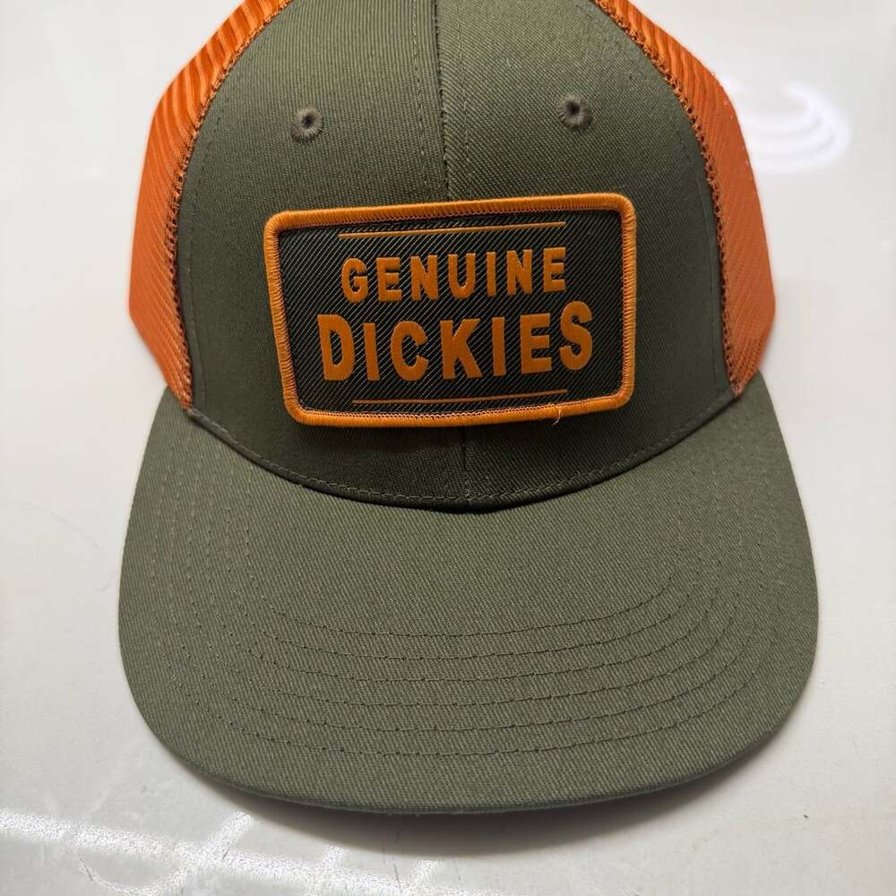 Dickies Trucker Hat Green Orange Snapback